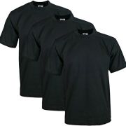 Pro Club Men’s 3-Pack Heavyweight Cotton Short Sleeve Crew Neck T-Shirt