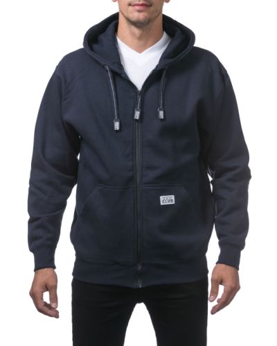 Pro Club Men’s Heavyweight Full Zip Fleece Hoodie